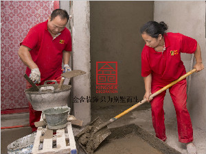 國賓壹號158平米歐式風(fēng)格裝修施工現(xiàn)場