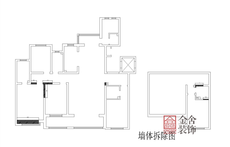 墻體拆除圖